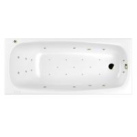 Акриловая ванна WHITECROSS Layla Slim "ULTRA" 0122.180080.100.ULTRA.BR 180х80 белая глянцевая/бронза