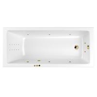 Акриловая ванна WHITECROSS Wave Slim "SMART NANO" 0111.150070.100.SMARTNANO.GL 150х70 белая глянецевая/золото