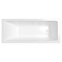 Акриловая ванна WHITECROSS Wave Slim "SOFT" 0111.180080.100.SOFT.WH 180х80 белая глянцевая