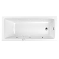 Акриловая ванна WHITECROSS Wave Slim "SOFT" 0111.160080.100.SOFT.CR 160х80 белая глянецевая/хром