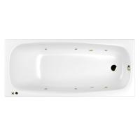 Акриловая ванна WHITECROSS Layla "SOFT" 0102.180080.100.SOFT.BR 180х80 белая глянцевая/бронза