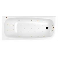 Акриловая ванна WHITECROSS Layla Slim "ULTRA" 0122.180080.100.ULTRA.GL 180х80 белая глянецевая/золото