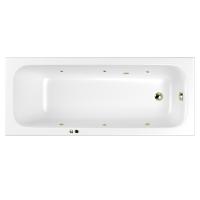 Акриловая ванна WHITECROSS Vibe "SOFT" 0105.180075.100.SOFT.BR 180х75 белая глянцевая/бронза