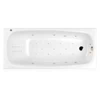 Акриловая ванна WHITECROSS Layla Slim "ULTRA NANO" 0122.170075.100.ULTRANANO.GL 170х75 белая глянецевая/золото