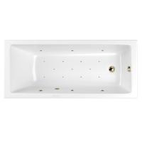 Акриловая ванна WHITECROSS Wave Slim "RELAX" 0111.170070.100.RELAX.BR 170х70 белая глянцевая/бронза