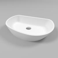 Раковина накладная WHITECROSS Ametrine 0718.060037.200 60х37 искусственный камень белый матовый