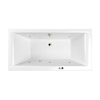 Акриловая ванна WHITECROSS Savia Duo "SOFT" 0103.170080.100.SOFT.BR 170х80 белая глянцевая/бронза