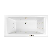 Акриловая ванна WHITECROSS Savia Duo "SMART" 0103.170080.100.SMART.GL 170х80 белая глянецевая/золото