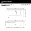 Акриловая ванна WHITECROSS Savia Duo "NANO" 0103.170080.100.NANO.CR 170х80 белая глянецевая/хром