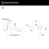 Встраиваемый смеситель WHITECROSS Y Y1225GM графит