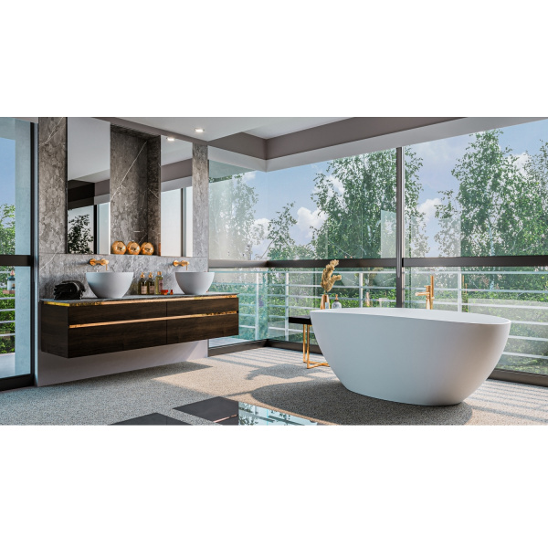 Ванна из искуственного камня WHITECROSS Onyx A 0204.160075.200 160х75 белый матовый