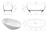 Ванна из искуственного камня WHITECROSS Onyx A 0204.160075.101 160х75 черный