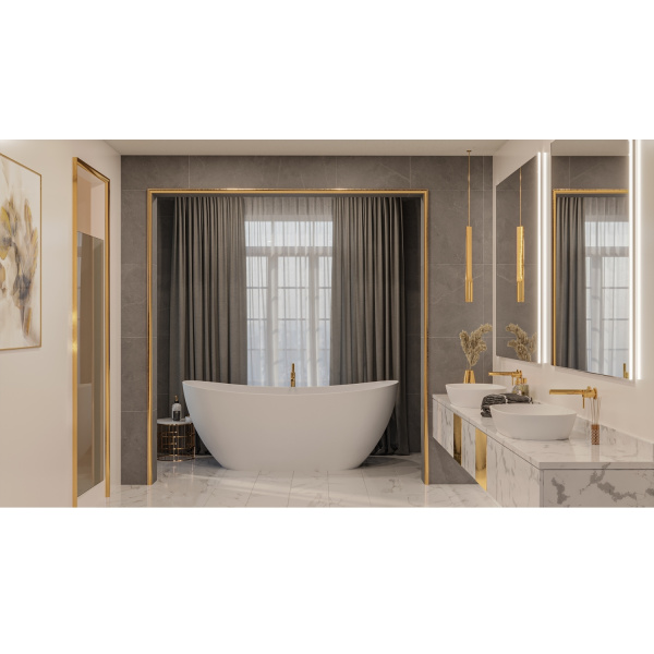 Ванна из искуственного камня WHITECROSS Onyx C 0206.160075.200 160х75 белый матовый