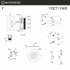 Душевой комплект с термостатом и изливом WHITECROSS Y YSET11NIB никель брашированный