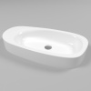 Раковина накладная WHITECROSS Moonstone F 0732.070035.100 70х35 искусственный камень белая глянцевая