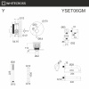 Душевой комплект с изливом и ручным душем WHITECROSS Y YSET06GM графит
