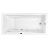 Акриловая ванна WHITECROSS Palace "SOFT" 0104.180080.100.SOFT.BR 180х80 белая глянцевая/бронза