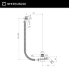 Слив-перелив WHITECROSS Ultima D1101CPB медь брашированная