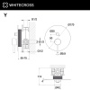 Смеситель встраиваемый WHITECROSS Y Y1235CPB медь брашированная