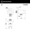 Шланговое подключение с держателем WHITECROSS Y Y1005NIB никель брашированный