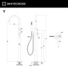 Напольный смеситель для ванны WHITECROSS Y Y1233CPB медь брашированная
