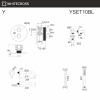 Душевой комплект с термостатом и изливом WHITECROSS Y YSET10BL черный матовый