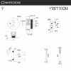 Душевой комплект с термостатом и изливом WHITECROSS Y YSET10GM графит