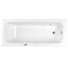 Акриловая ванна WHITECROSS Vibe "LINE NANO" 0105.170070.100.LINENANO.GL 170х70 белая глянецевая/золото
