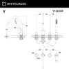 Смеситель на борт ванны на 4 отверстия WHITECROSS Y Y1232CR хром