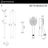 Душевой гарнитур WHITECROSS SET51BASICCR хром