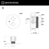 Смеситель термостатический встраиваемый WHITECROSS Y Y1236CPB медь брашированная