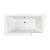 Акриловая ванна WHITECROSS Savia Duo "ULTRA" 0103.170080.100.ULTRA.GL 170х80 белая глянецевая/золото
