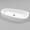 Раковина накладная WHITECROSS Moonstone E 0731.070035.200 70х35 искусственный камень белый матовый
