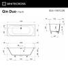 Ванна из искуственного камня WHITECROSS Gin Duo 0225.175070.200 175х70 белый матовый