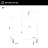 Излив отдельностоящий WHITECROSS Y Y1203AT антрацит