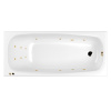 Акриловая ванна WHITECROSS Layla "LINE" 0102.180080.100.LINE.GL 180х80 белая глянецевая/золото