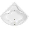 Акриловая ванна WHITECROSS Konsul "SOFT" 0110.150150.100.SOFT.BR 150х150 белая глянцевая/бронза