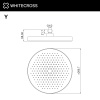 Верхний душ WHITECROSS Y Y1302GM графит