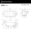 Ванна из искуственного камня WHITECROSS Jess 0223.160071.2XXXX 160х71 RAL матовый