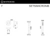 Душевой гарнитур WHITECROSS SET50MICRONIB никель брашированный