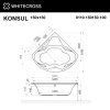 Акриловая ванна WHITECROSS Konsul "RELAX" 0110.150150.100.RELAX.WH 150х150 белая глянцевая