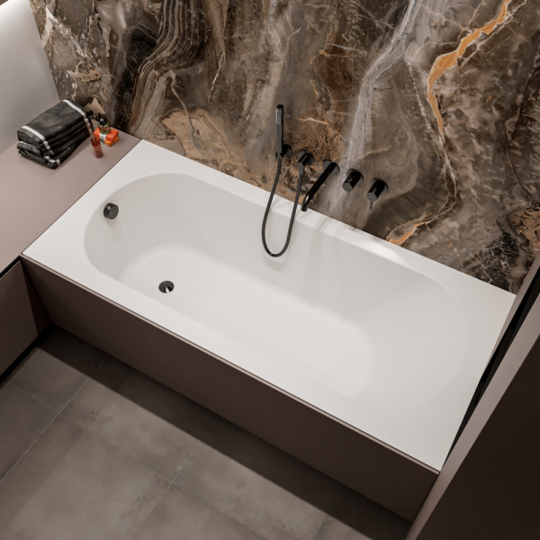 Ванна из искуственного камня WHITECROSS Jane 0222.175075.200 175x75 белый матовый