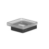 Мыльница WHITECROSS Cubo CU2420BL черный матовый