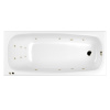 Акриловая ванна WHITECROSS Layla "SMART" 0102.180080.100.SMART.BR 180х80 белая глянцевая/бронза