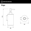 Дозатор для жидкого мыла WHITECROSS Ergo ER2244BL черный матовый