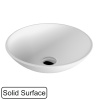 Раковина накладная WHITECROSS Jade 0703.040040.200 D=40.5 искусственный камень белый матовый