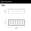 Полка WHITECROSS Ergo ER2280CPB медь брашированная