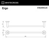 Полотенцедержатель WHITECROSS Ergo ER2250GLB золото брашированное
