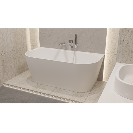 Ванна из искуственного камня WHITECROSS Pearl B 0215.155078.200 155х78 белый матовый