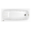 Акриловая ванна WHITECROSS Layla "LINE" 0102.180080.100.LINE.BR 180х80 белая глянцевая/бронза